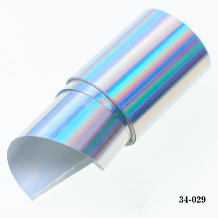 Фольга для литья Hanami голографическая, Лазер, серебро 1м.
