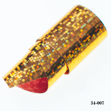 Фольга для литья Hanami голографическая, Мозаика, золото 1 м.