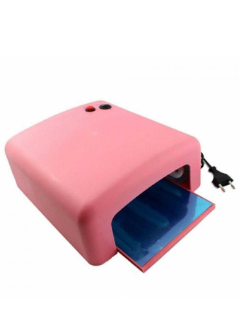 Лампа для сушки ногтей UV ZH-818 розовая