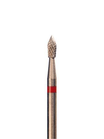 Фреза пламя мягкая с мелкой крестообразной нарезкой диаметр 2,3 мм ТК.10 304502