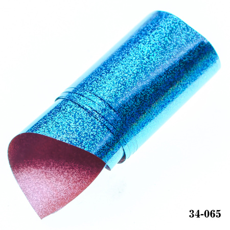 Фольга для литья Hanami голографическая, Мелкий песок, голубой 1м.