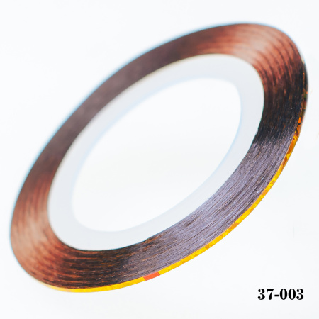 Клейкая лента для дизайна ногтей лазерное золото толщина 1 мм. 20 м.