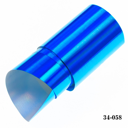Фольга для литья Hanami голографическая, Лазер, синий 1м.