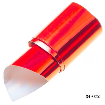 Фольга для литья Hanami голографическая, Лазер, красный 1м.