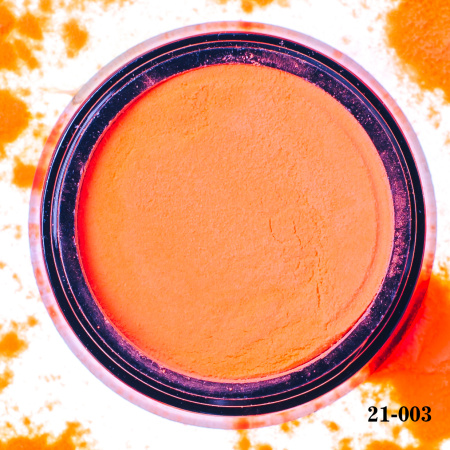 Акриловая пудра Hanami однотонная, оранжевый неон 2 гр.